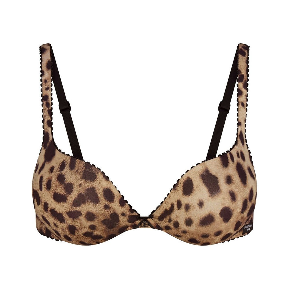 DOLCE & GABBANA x SKIMS gabbylultimate teardrop push up bra leopard new in box